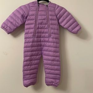 L.L. Bean Toddler Ultralight 650 down Bunting Suit